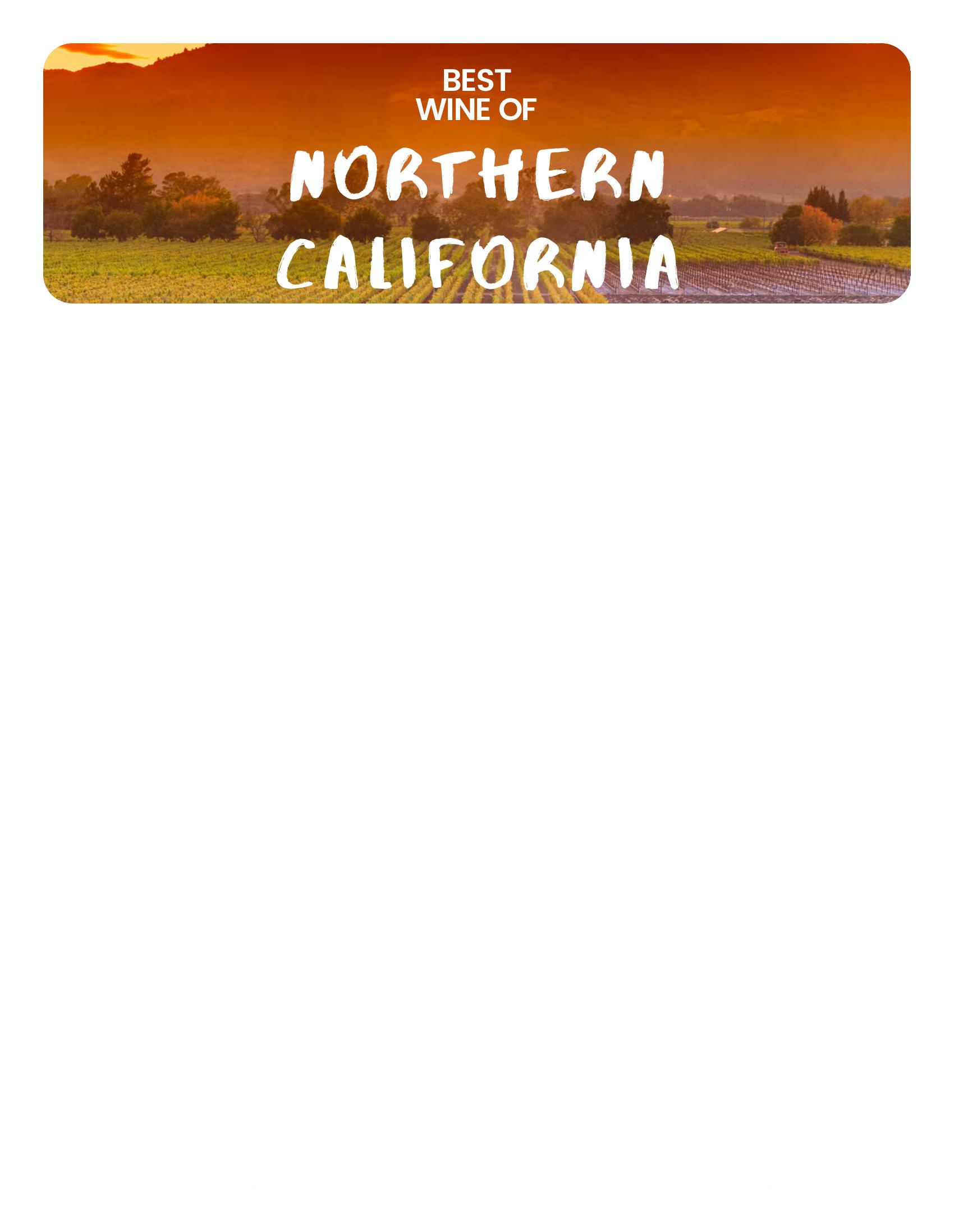 Title slide for the Northern California section of the TDWines guide.