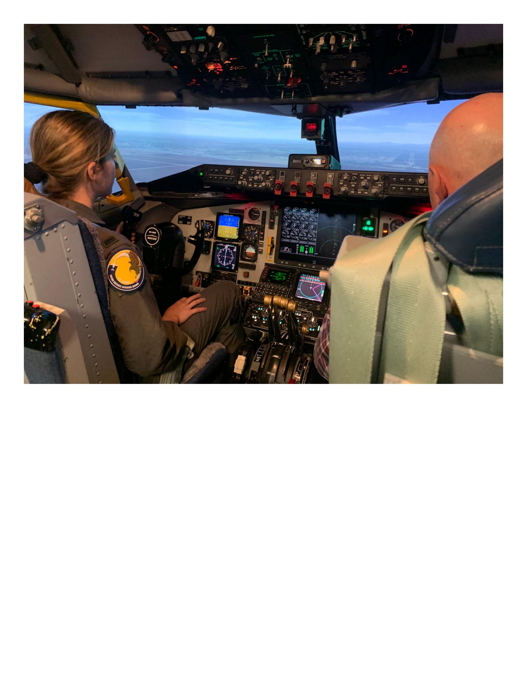 Full-bleed personal photograph from Abby's Air Force and travel archive used in the TDWines deck (reference image 6).