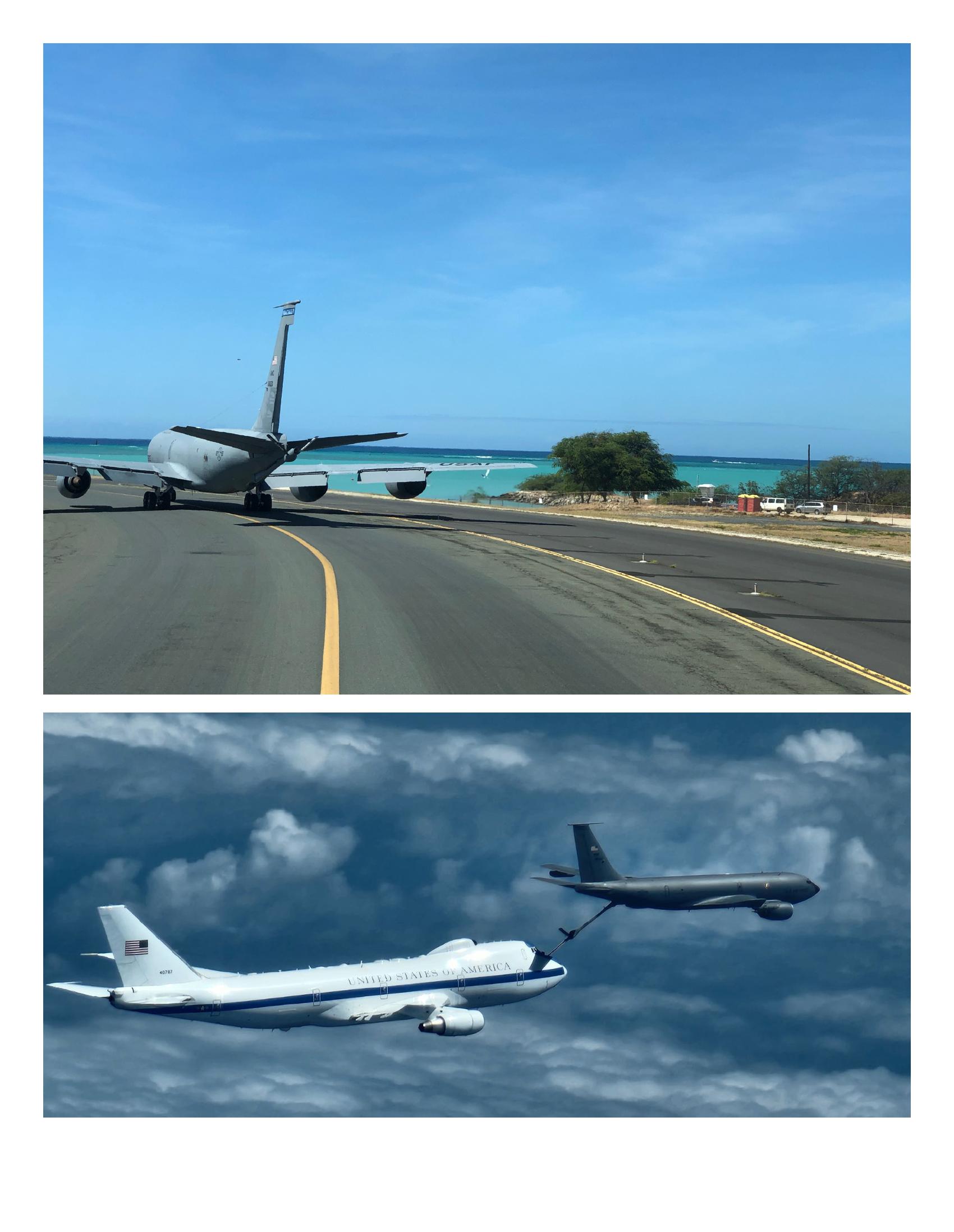 Full-bleed personal photograph from Abby's Air Force and travel archive used in the TDWines deck (reference image 8).