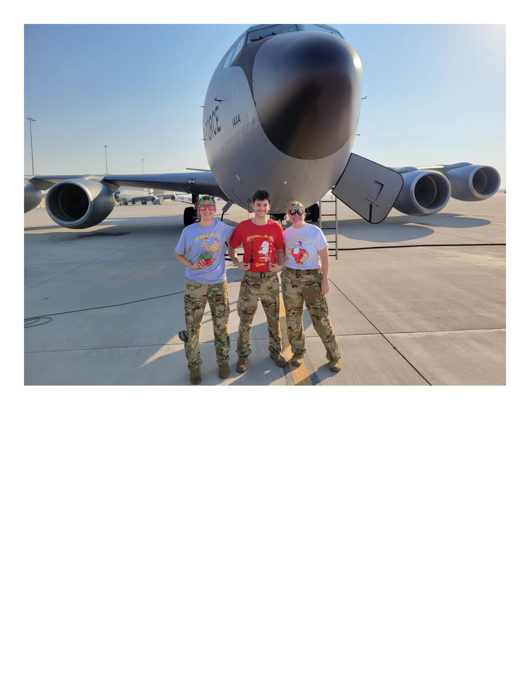 Full-bleed personal photograph from Abby's Air Force and travel archive used in the TDWines deck (reference image 12).